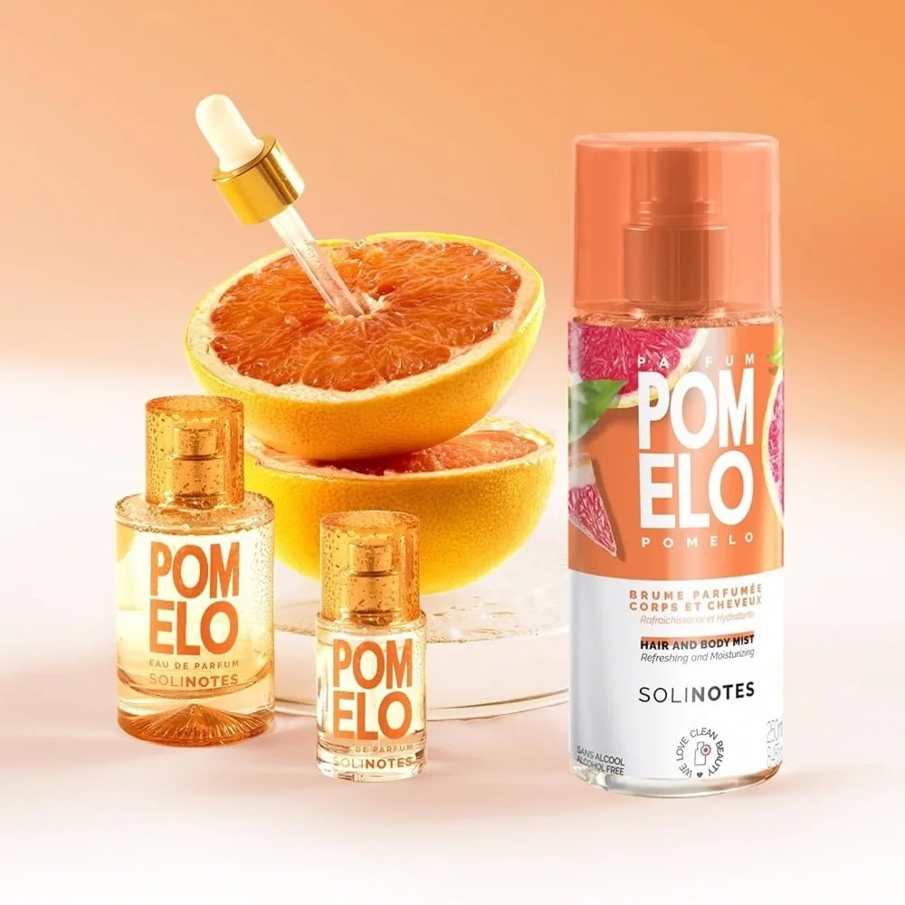 Solinotes Pomelo Hair & Body Mist | Alcohol-Free, Cruelty-Free (8.45 fl oz)